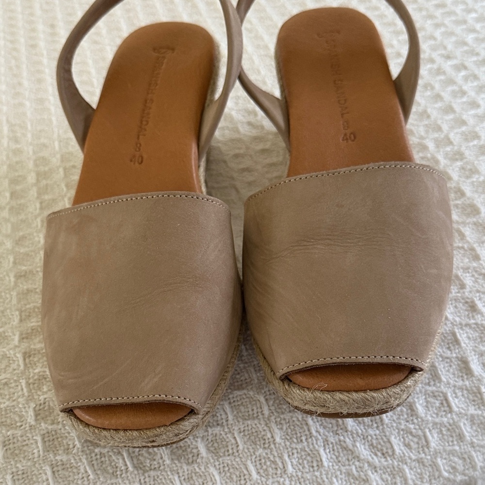 Spanish Sandal Co. Tan Espadrilles for Women Sz. 7.5 (Europe 40) Super Comfy! - Picture 6 of 9